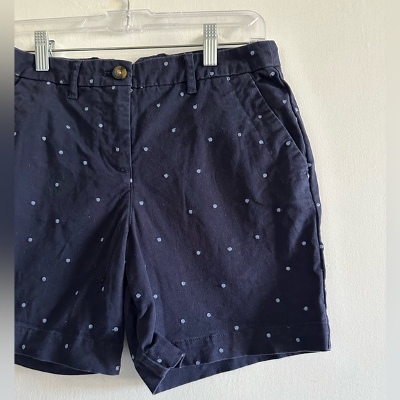 Boden Navy Polka Dot Chino Shorts size 6 EUC - Picture 3 of 5